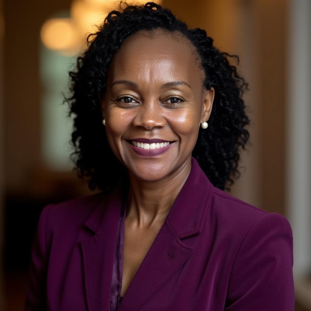 Kgafela's professional headshot